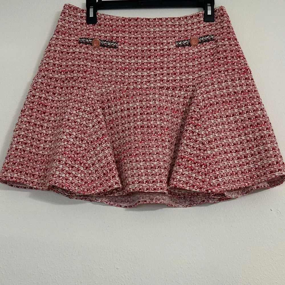 Maje Jenetia Tweed Mini Skirt - Size 42 ( US XL) - Picture 3 of 15